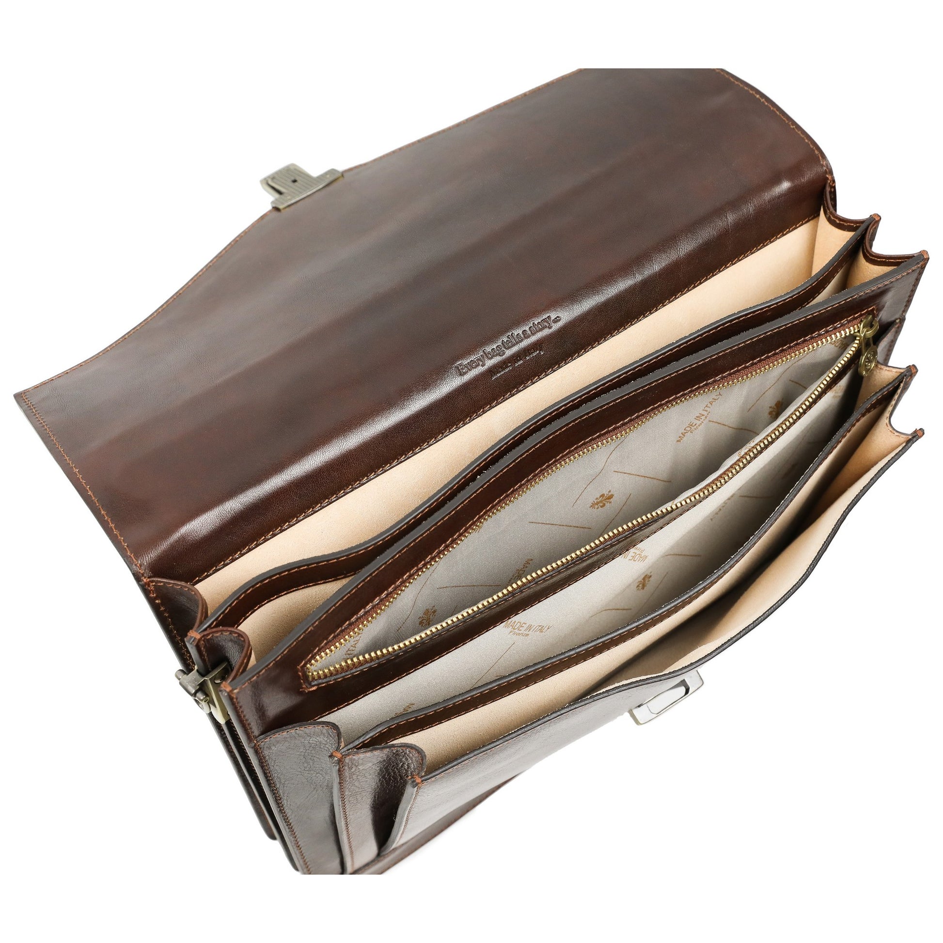 Classic Design Leather Briefcase - The Magus Briefcase Time Resistance   