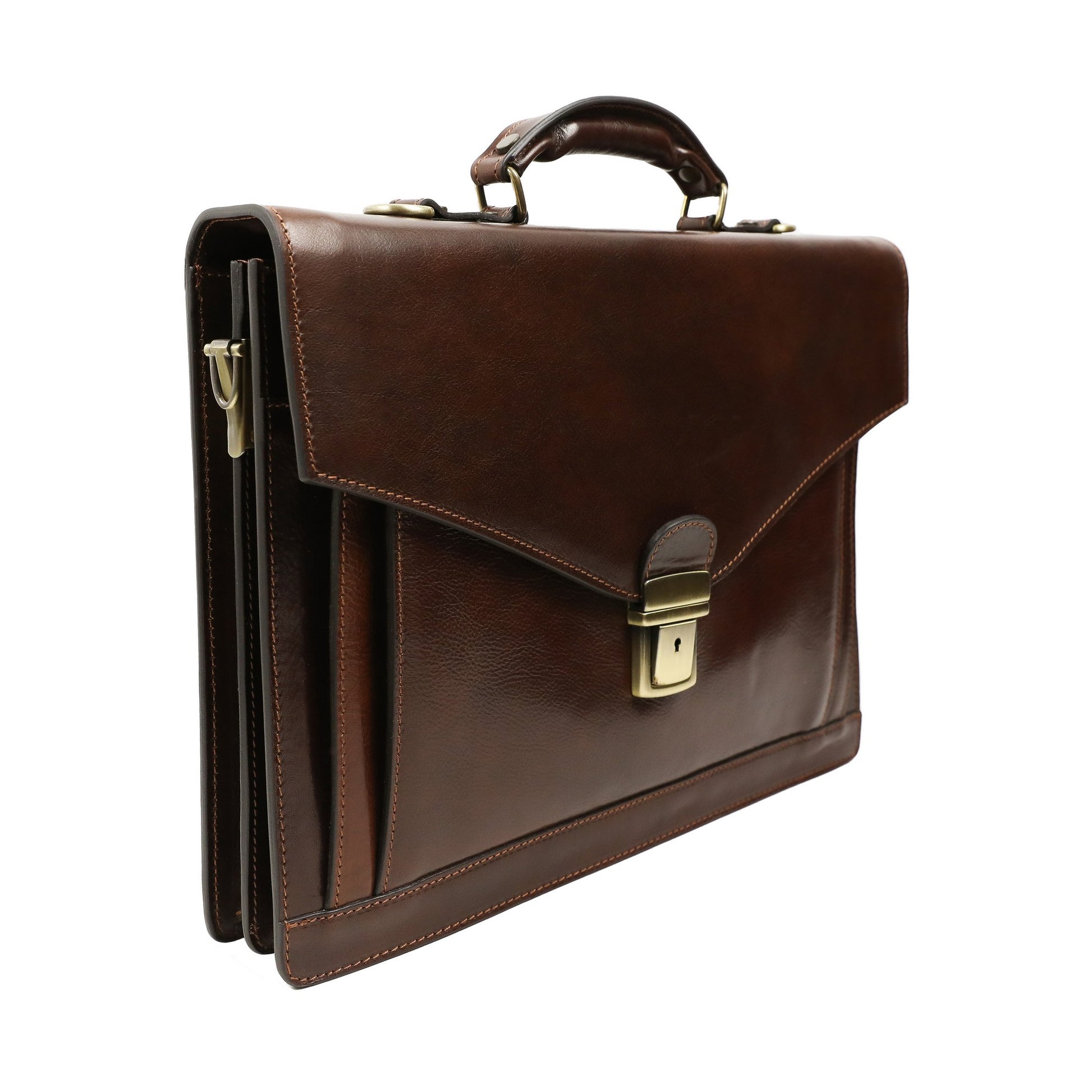 Classic Design Leather Briefcase - The Magus Briefcase Time Resistance   