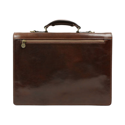 Classic Design Leather Briefcase - The Magus Briefcase Time Resistance   