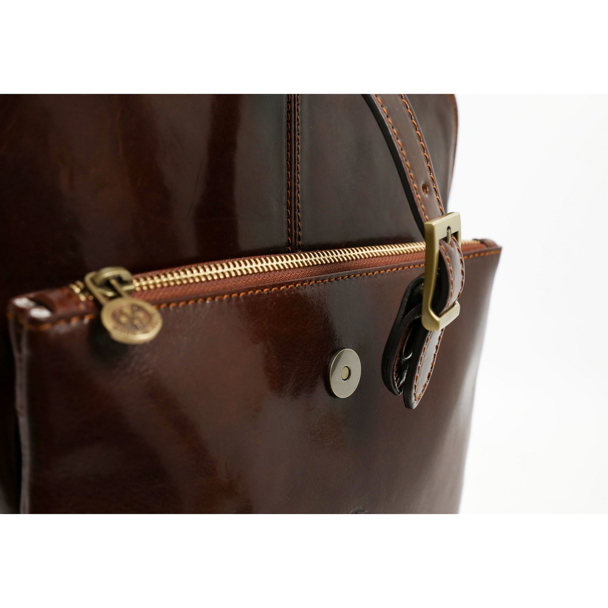 Convertible Leather Backpack Shoulder Bag - Emma Backpack Time Resistance   