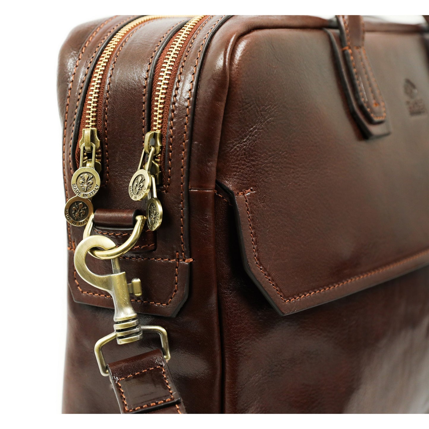 Grand sacoche en cuir pour ordinateur portable - Nostromo