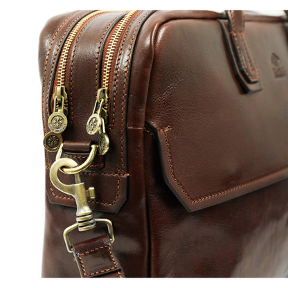 Grand sacoche en cuir pour ordinateur portable - Nostromo