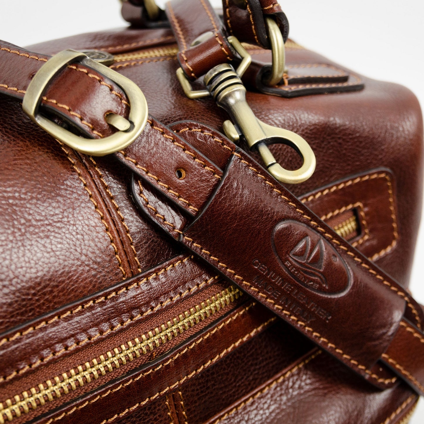 Brown Leather Bag - East of Eden Briefcase Time Resistance   