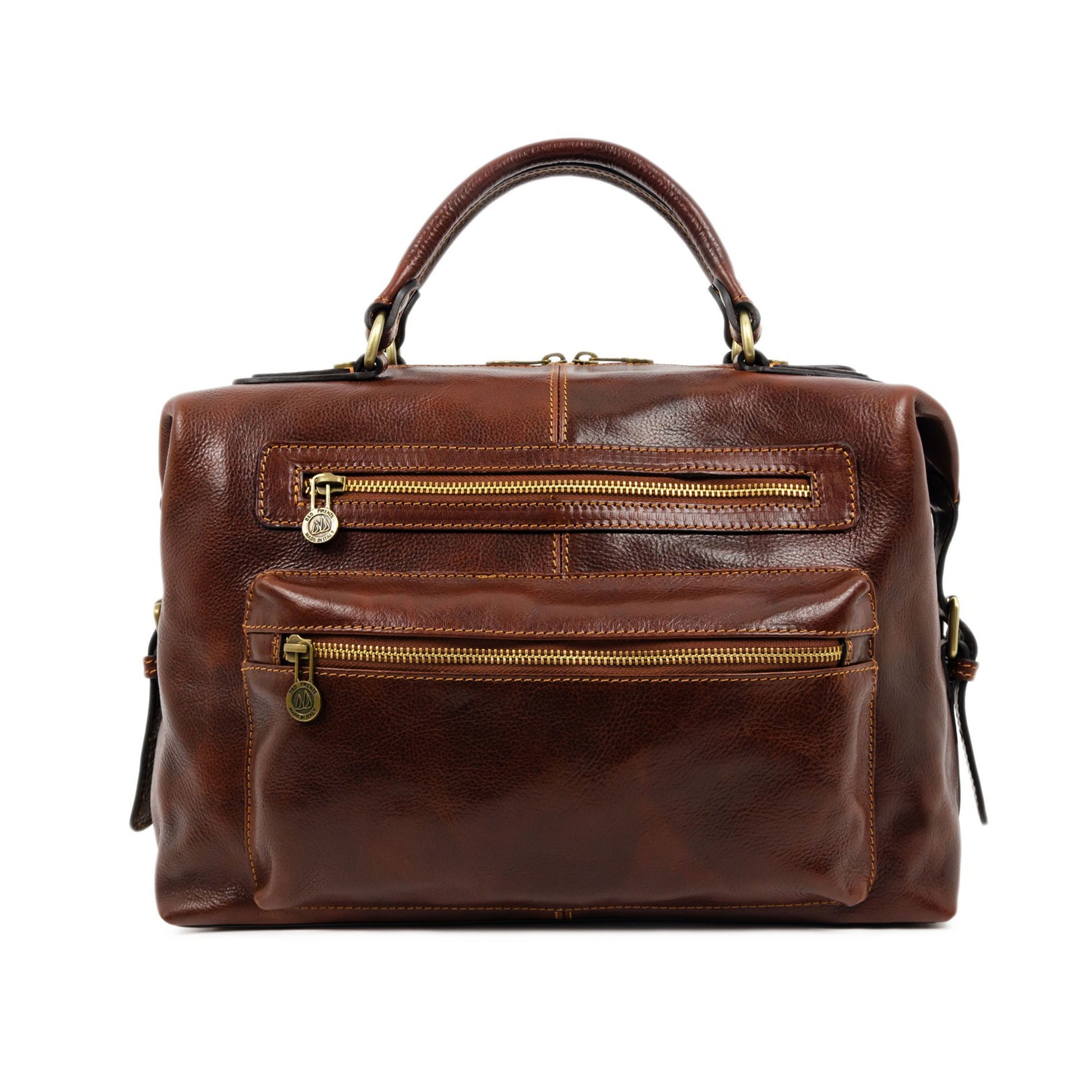 Brown Leather Bag - East of Eden Briefcase Time Resistance   