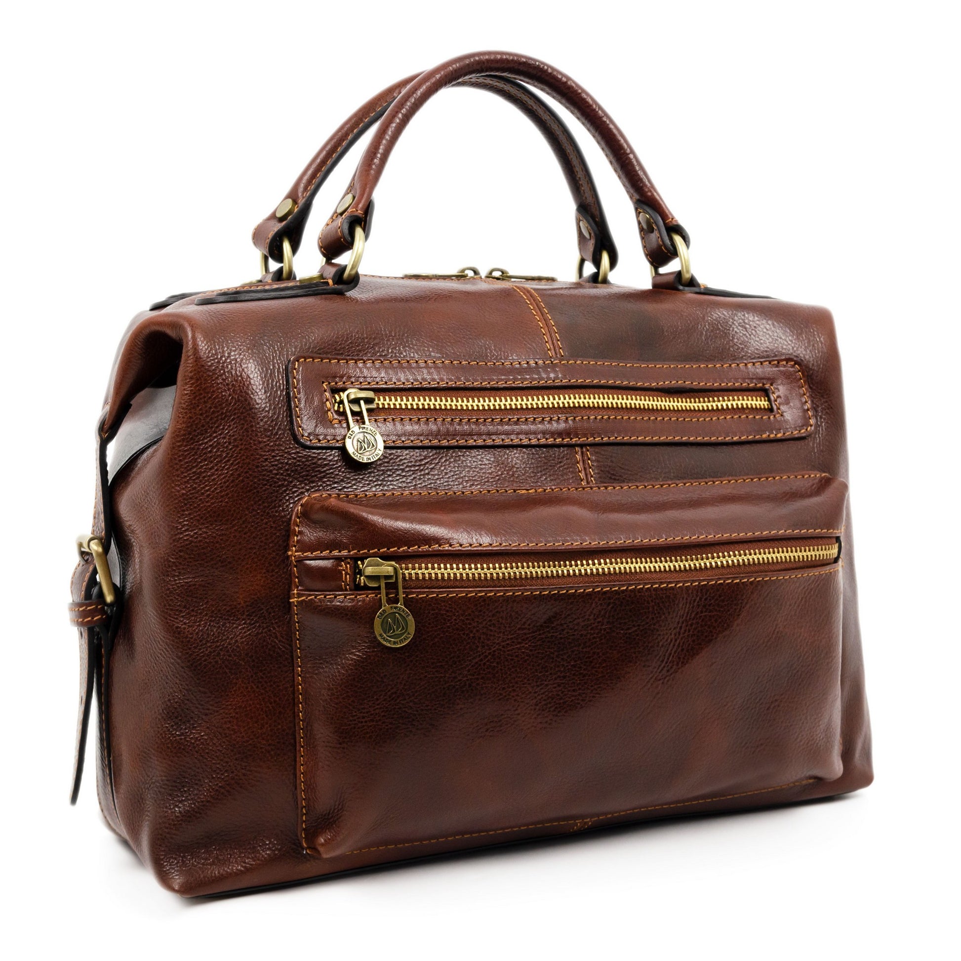 Brown Leather Bag - East of Eden Briefcase Time Resistance   