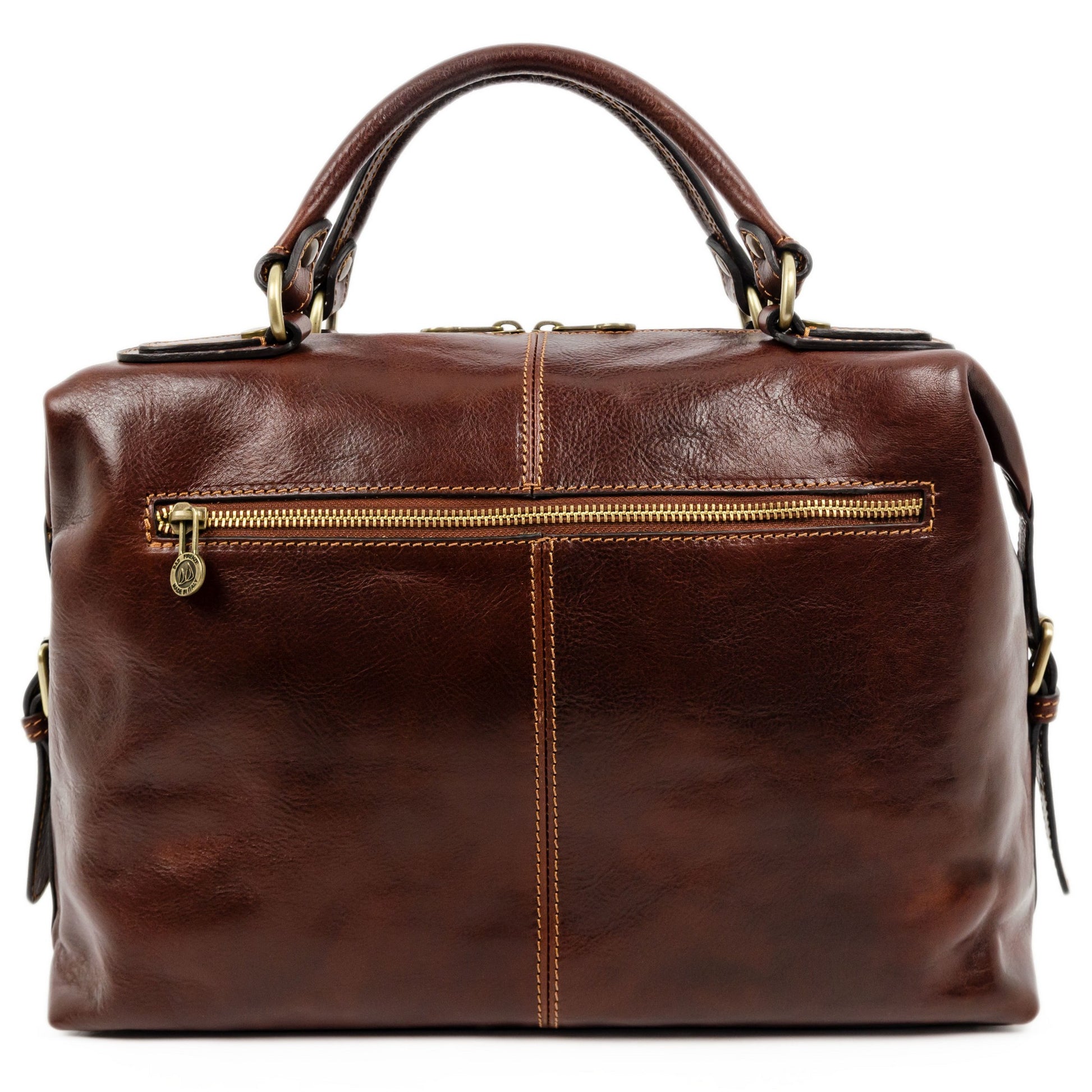 Brown Leather Bag - East of Eden Briefcase Time Resistance   