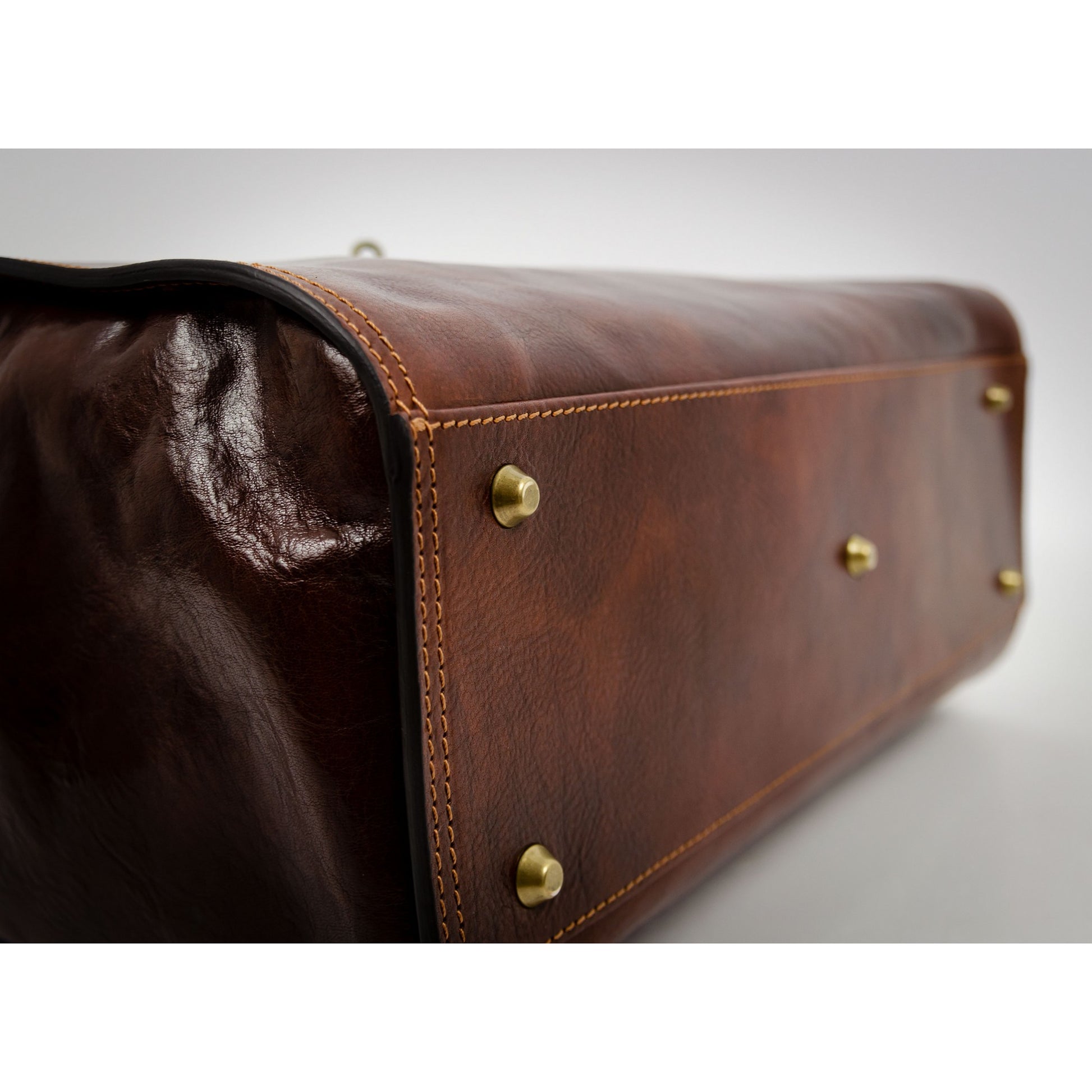 Brown Large Leather Doctor Bag - Mrs Dalloway Doctor Bag Time Resistance   