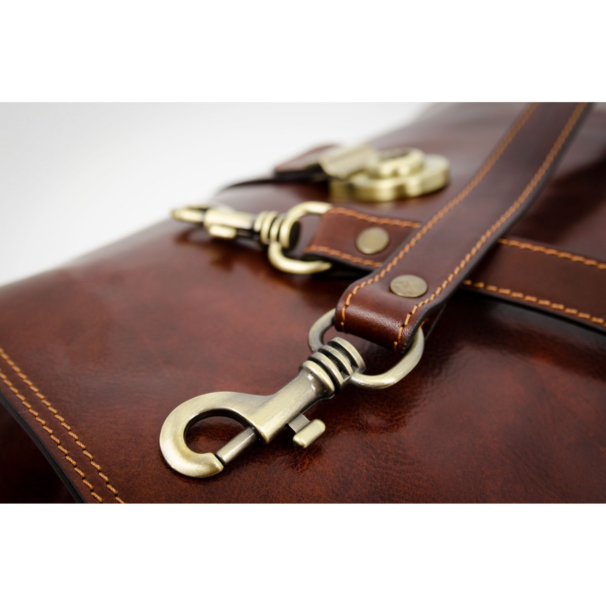 Brown Large Leather Doctor Bag - Mrs Dalloway Doctor Bag Time Resistance   
