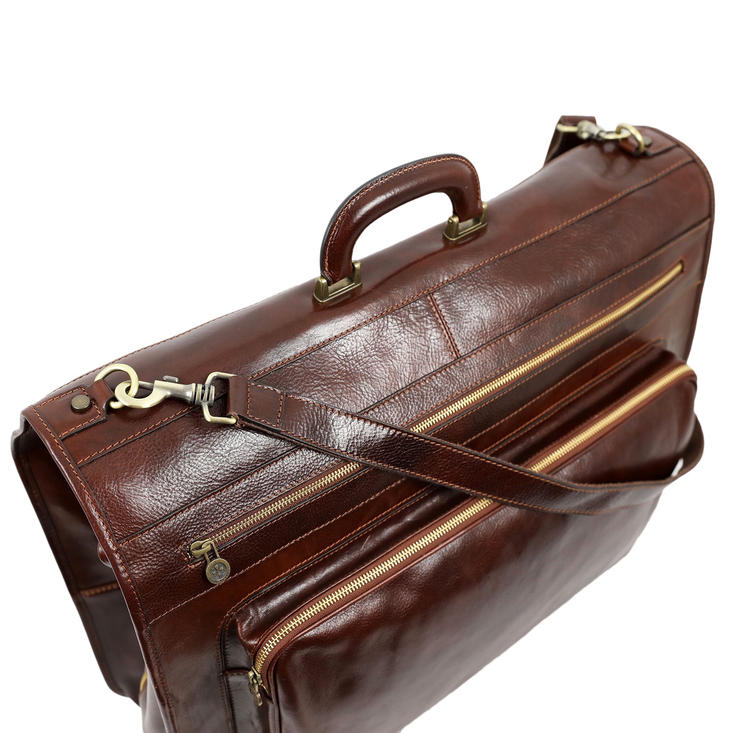 Leather Garment Bag - The Big Sleep