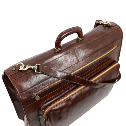 Leather Garment Bag - The Big Sleep