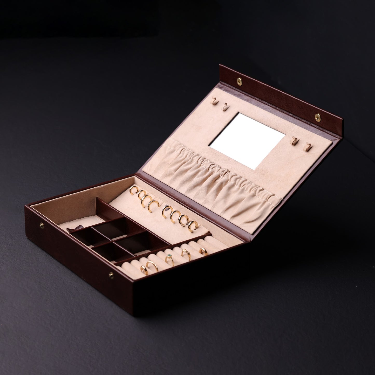 Leather Jewelry Box Accessory Box - The Line of Beauty