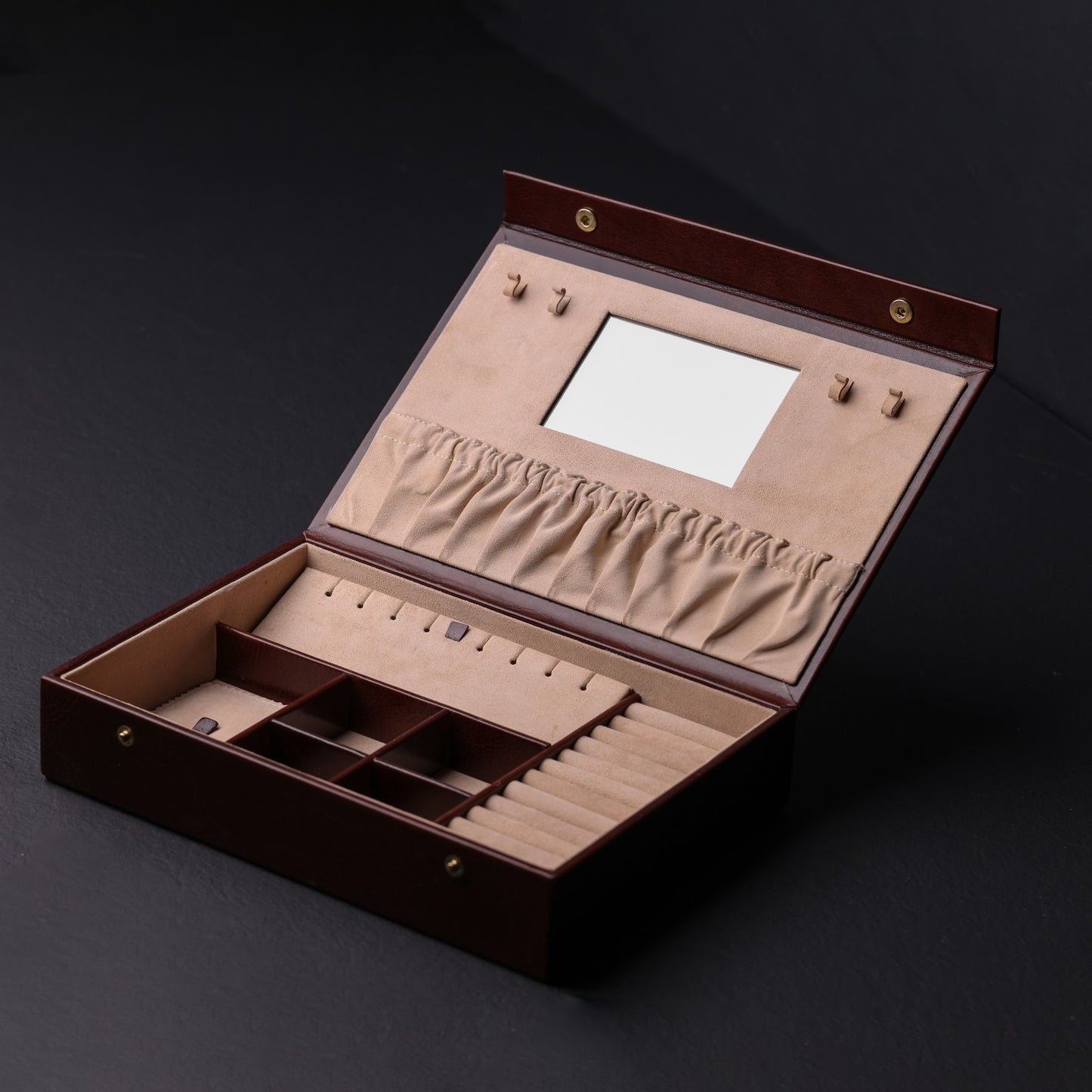 Leather Jewelry Box Accessory Box - The Line of Beauty