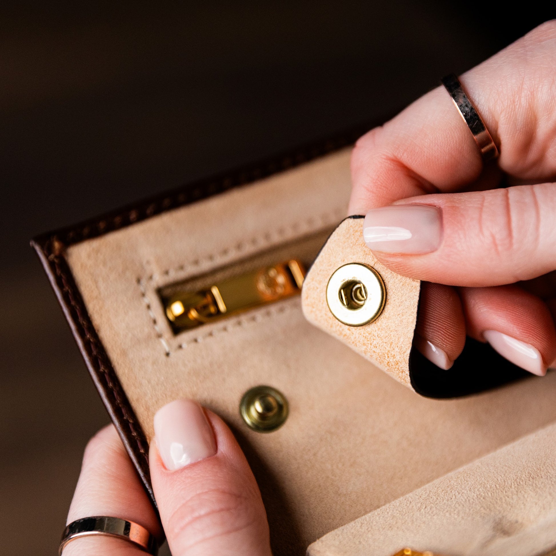 Leather Jewelry Case - Madame Bovary Accessories Time Resistance   