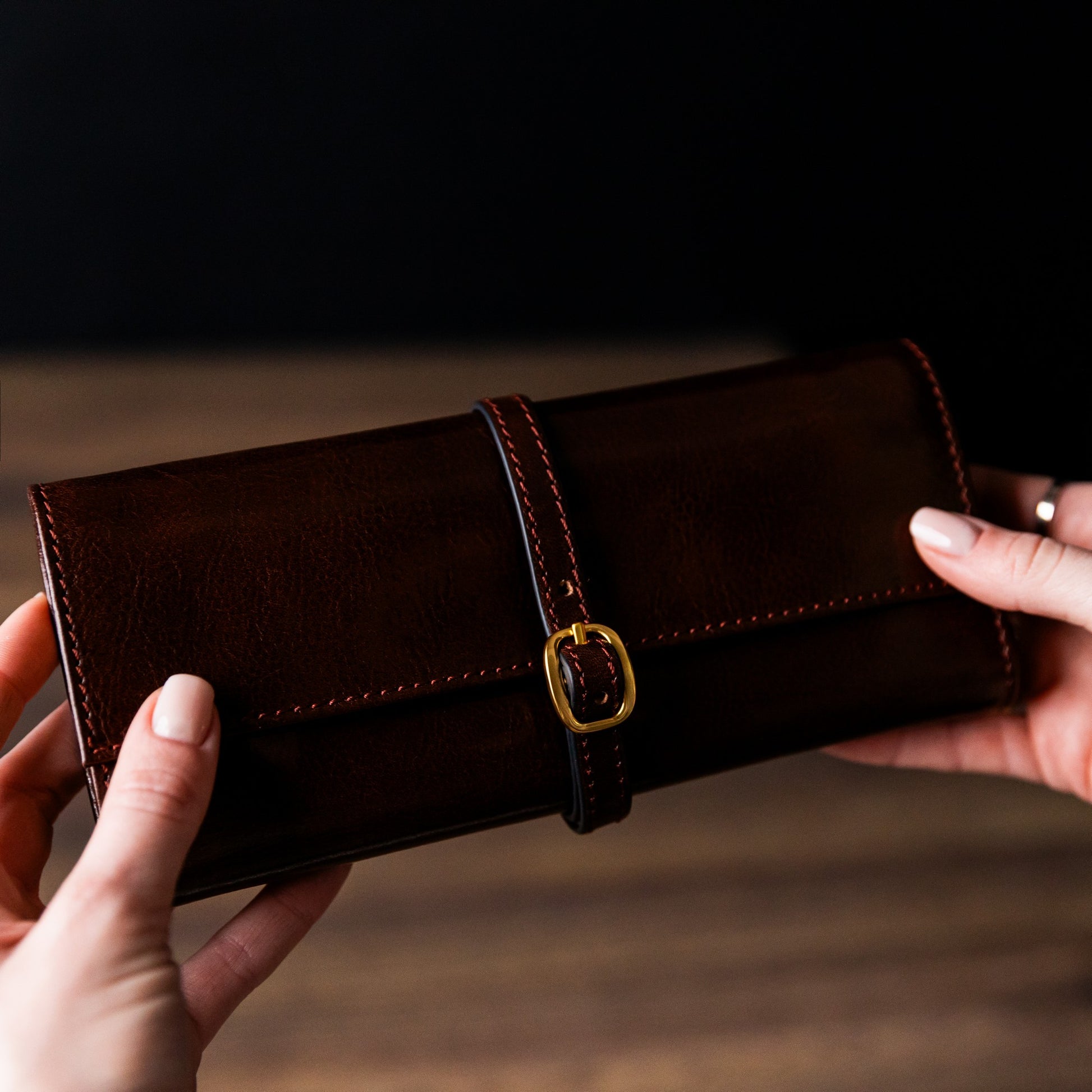 Leather Jewelry Case - Madame Bovary Accessories Time Resistance   