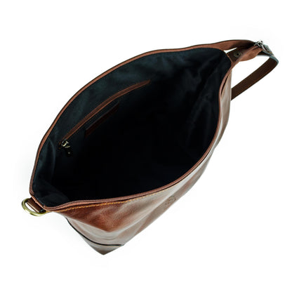 Kulturtasche aus Leder - Autumn Leaves