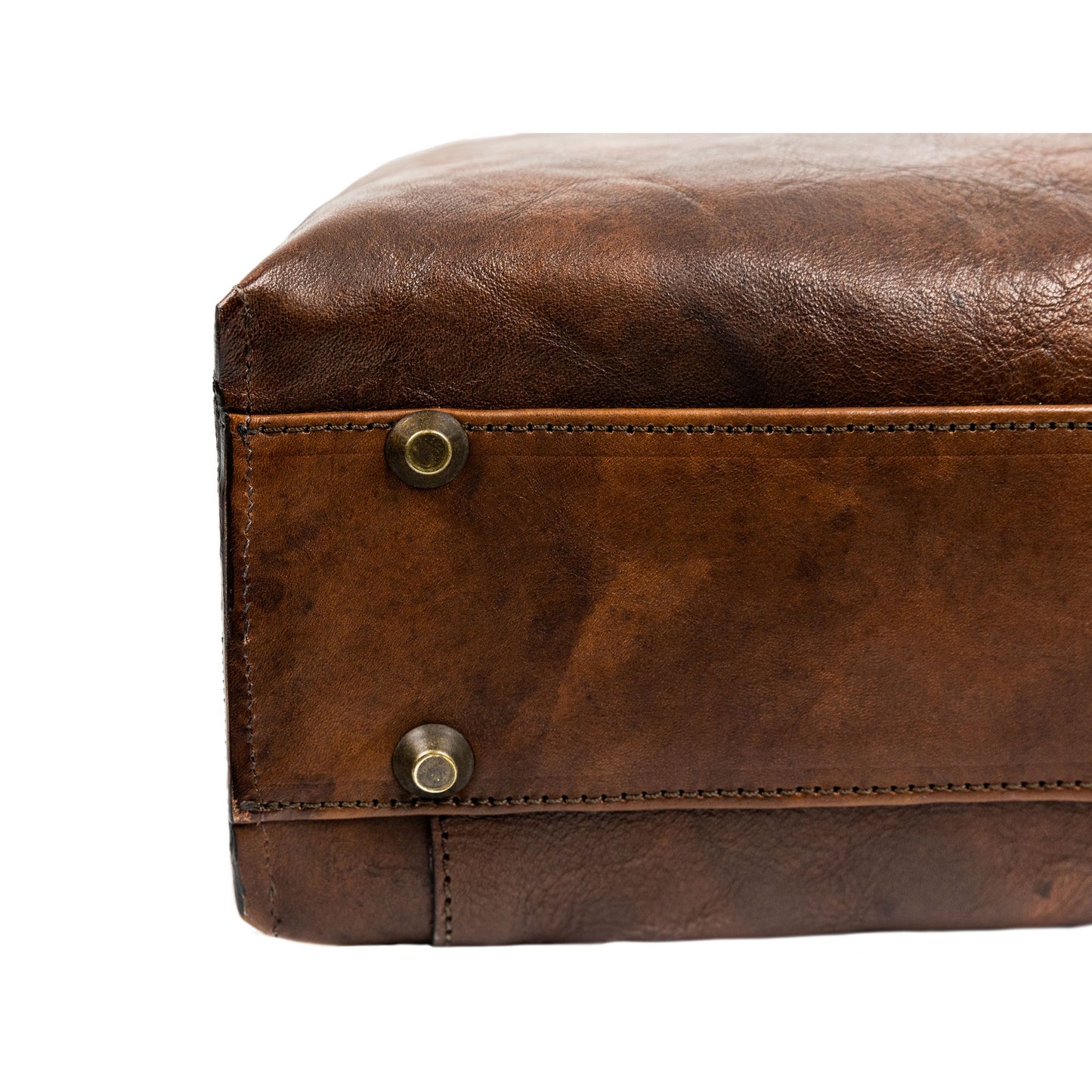 Brown Leather Briefcase Laptop Bag - From Here to Eternity Briefcase Time Resistance   