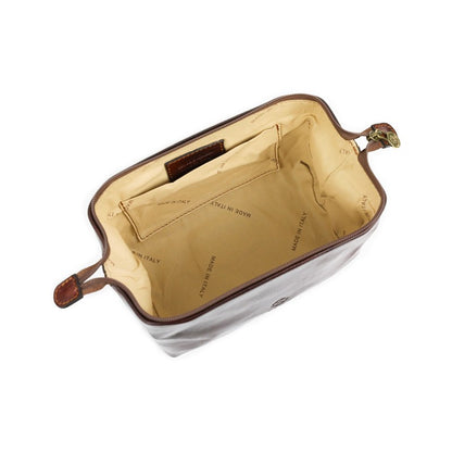 Small Leather Toiletry Bag - Four Past Midnight Accessories Time Resistance   