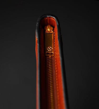 Womens Leather A4 Documents Folder Organizer - Candide