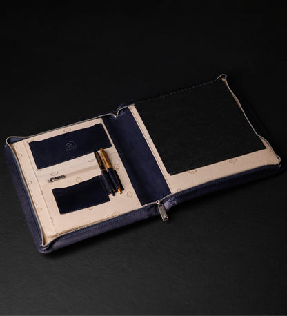 Womens Leather A4 Documents Folder Organizer - Candide