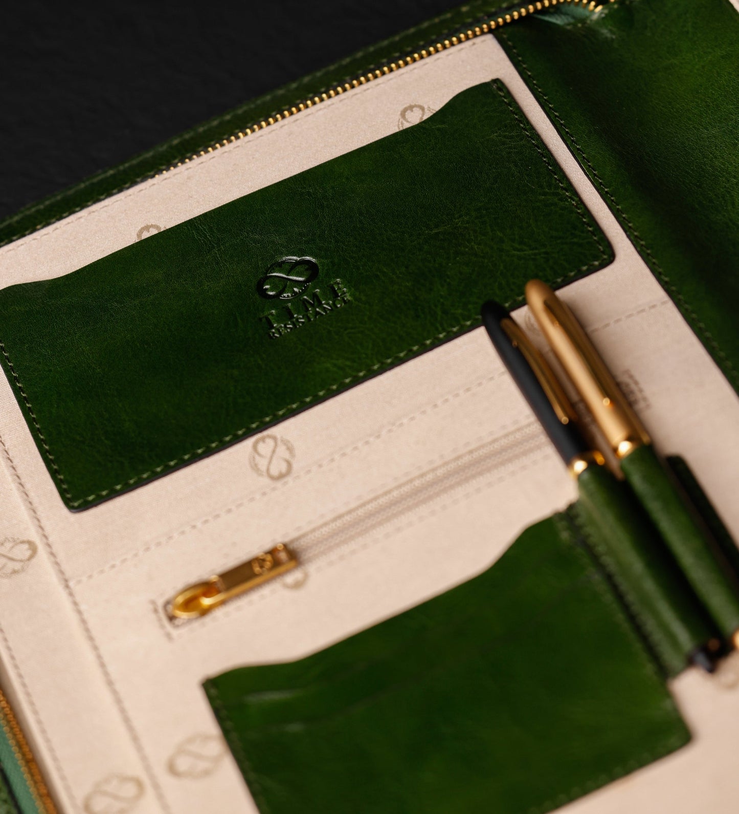 Womens Leather A4 Documents Folder Organizer - Candide