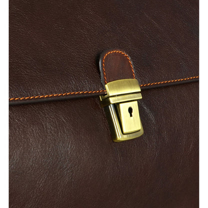 Large Italian Leather Doctor Bag - Hamlet Doctor Bag Time Resistance   