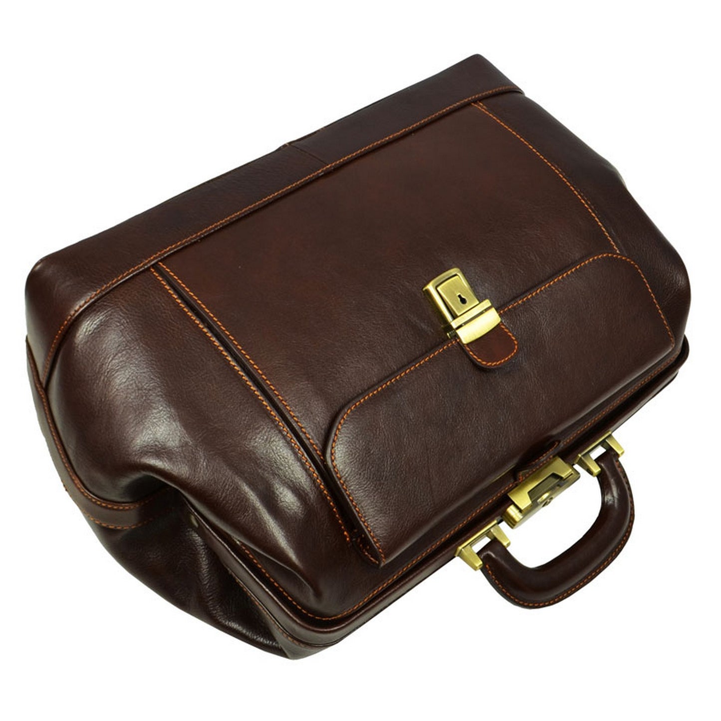 Large Italian Leather Doctor Bag - Hamlet Doctor Bag Time Resistance   