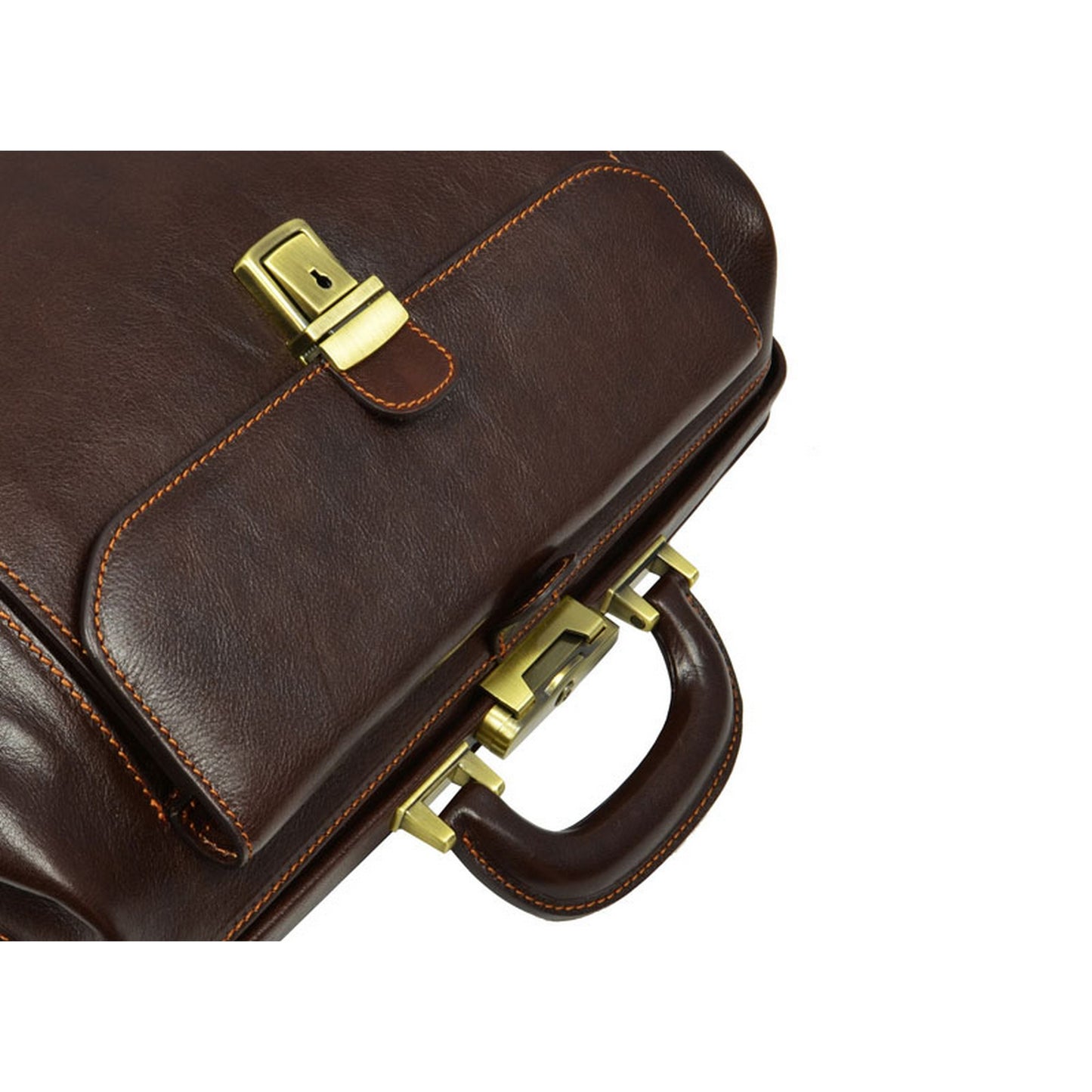 Large Italian Leather Doctor Bag - Hamlet Doctor Bag Time Resistance   