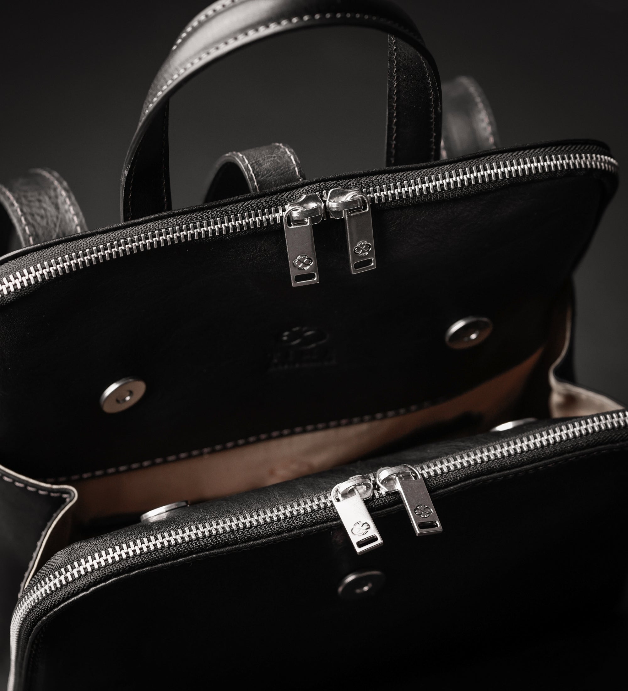 Womens Convertible Leather Backpack Shoulder Bag - Clarissa