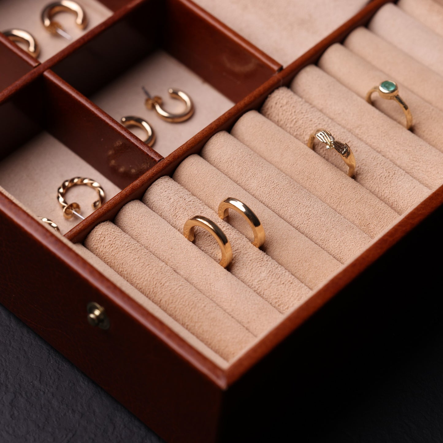 Leather Jewelry Box Accessory Box - The Line of Beauty