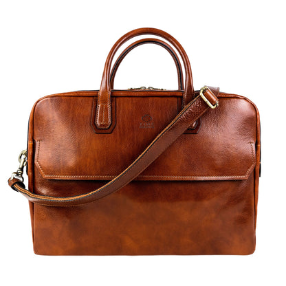 Grand sacoche en cuir pour ordinateur portable - Nostromo