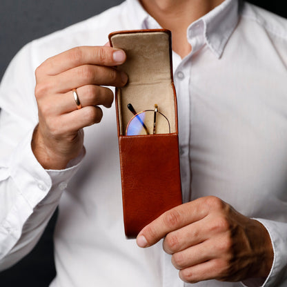 Leather Glasses Case - The Sign of Four