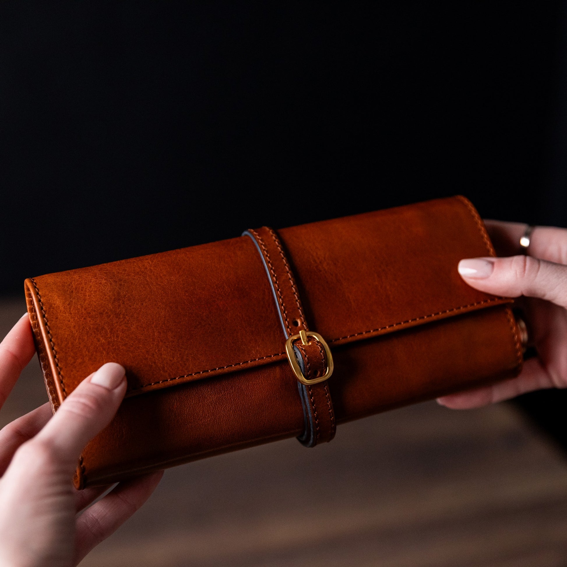 Leather Jewelry Case - Madame Bovary Accessories Time Resistance   