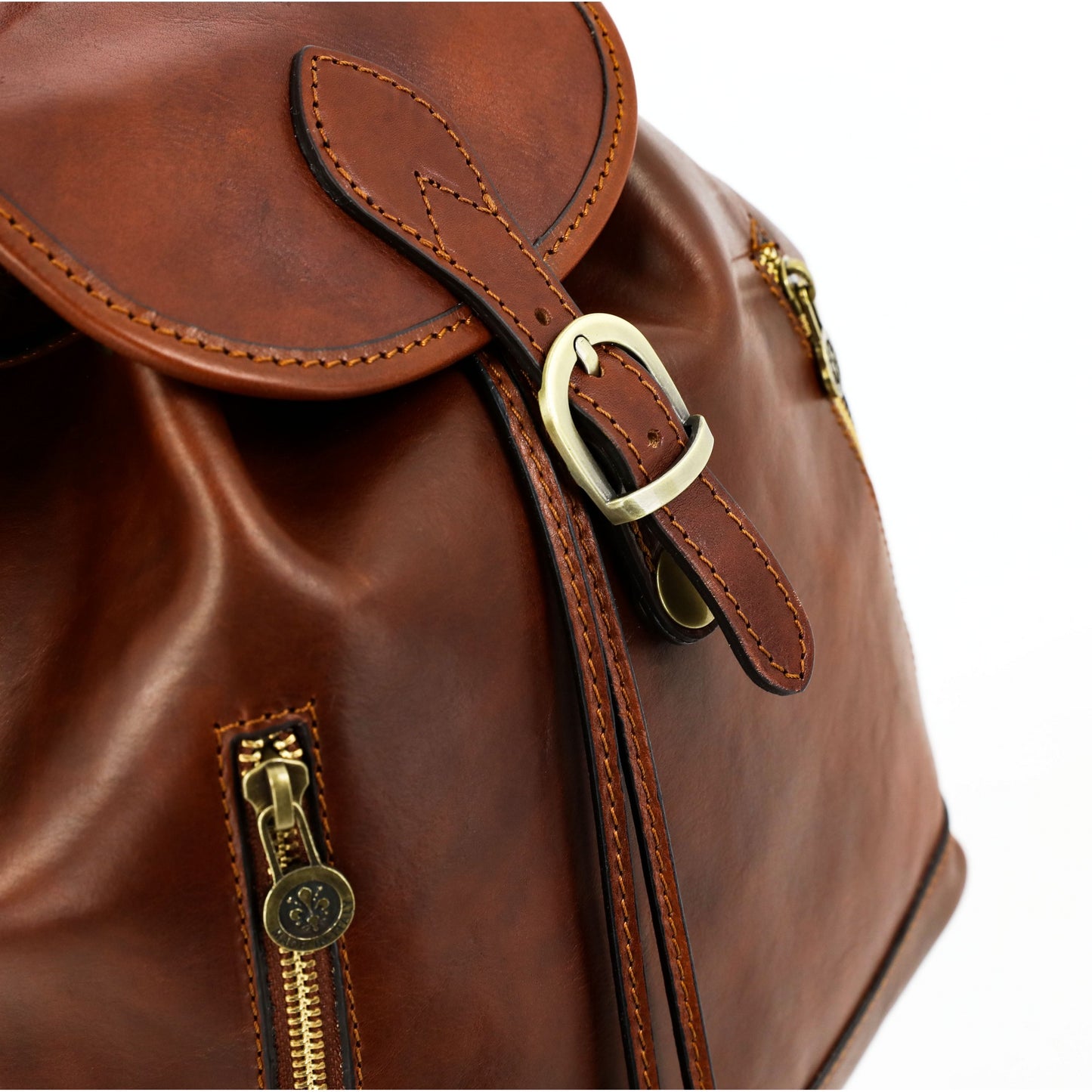 Sac à dos en cuir - White Noise