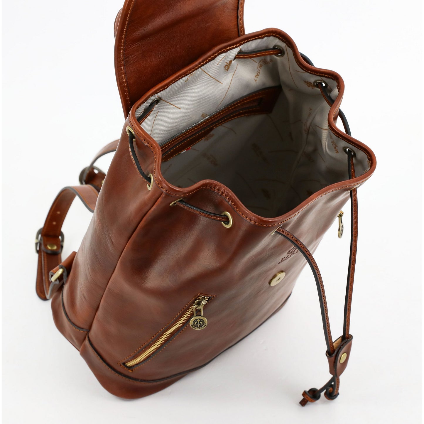 Sac à dos en cuir - White Noise