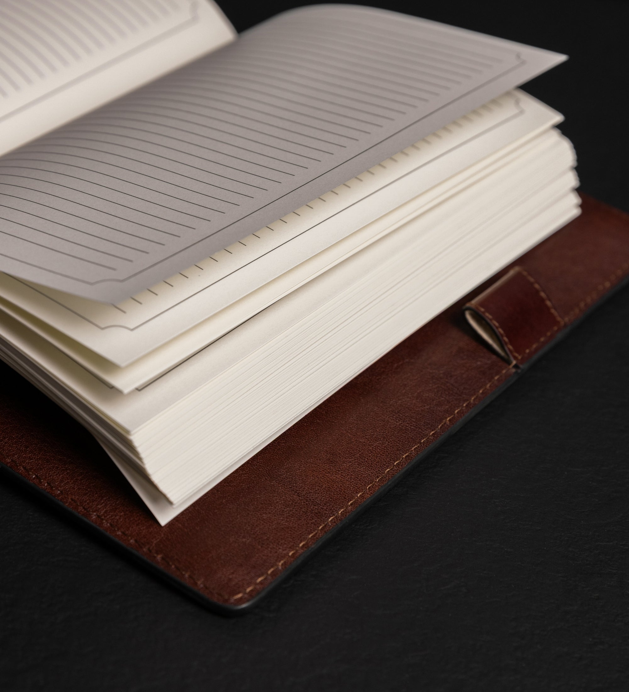 Leather Journal with Refillable A5 Notepad - The Diary of a Nobody