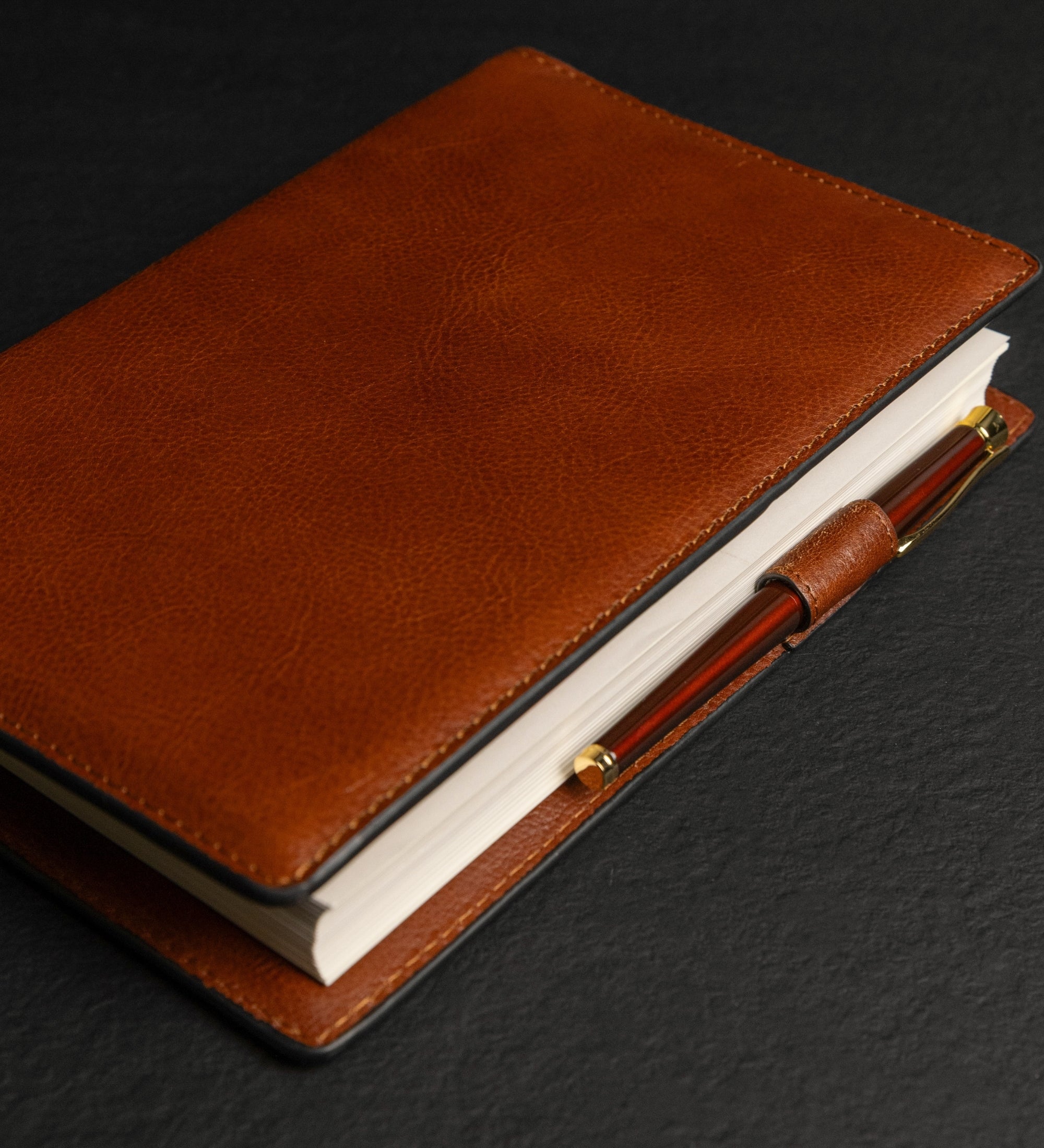 Leather Journal with Refillable A5 Notepad - The Diary of a Nobody