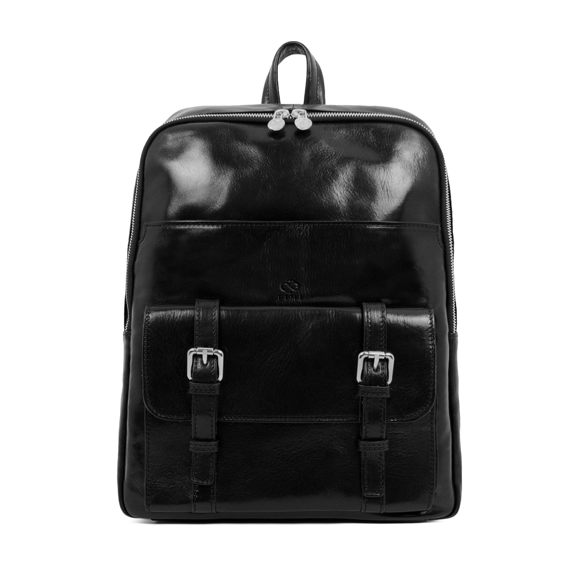 Large Unisex Leather Backpack - The Divine Comedy Backpack Time Resistance   