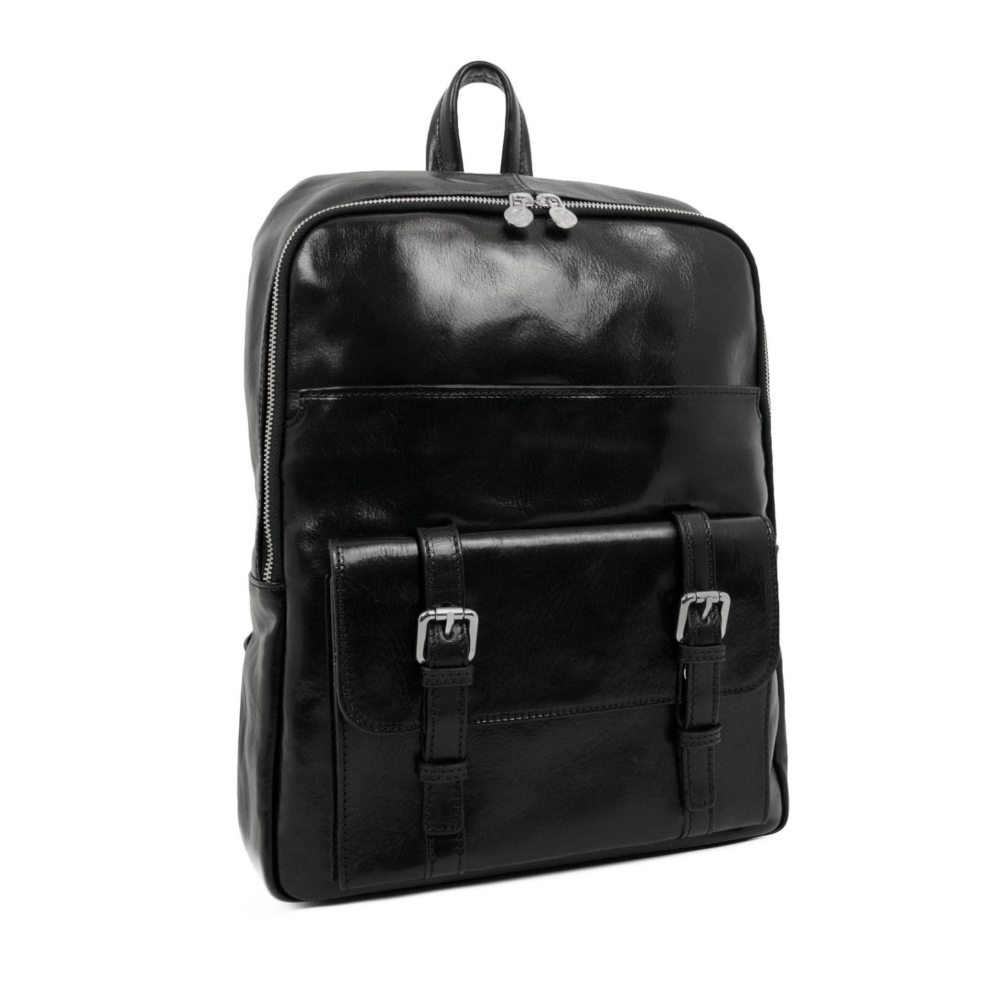 Large Unisex Leather Backpack - The Divine Comedy Backpack Time Resistance   