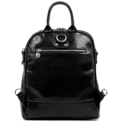 Womens Leather Backpack Convertible Bag - Regeneration Backpack Time Resistance   