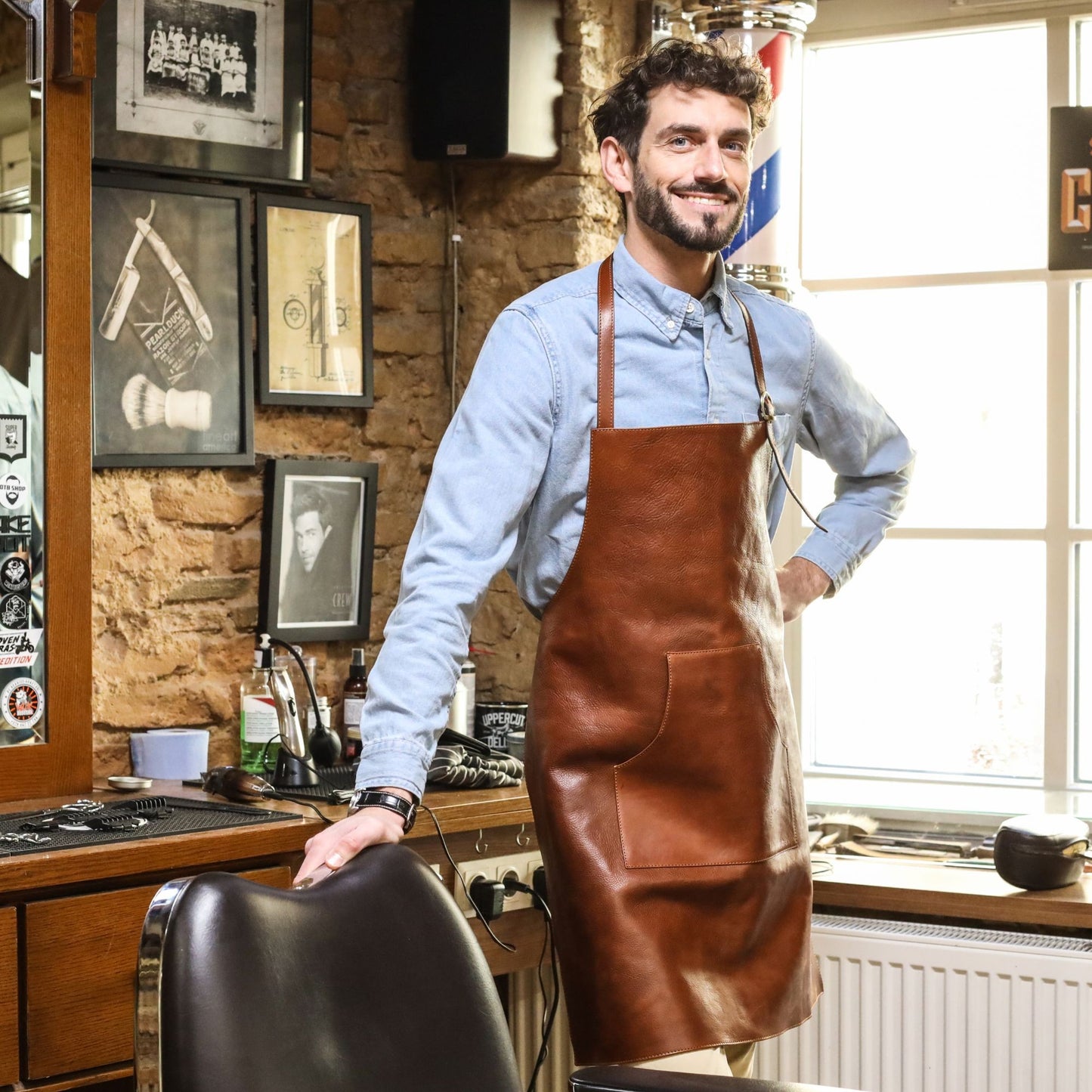 Full-Length Leather Apron  - Under The Net