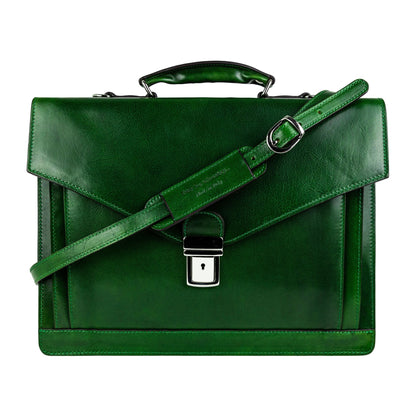 Classic Design Leather Briefcase - The Magus Briefcase Time Resistance   