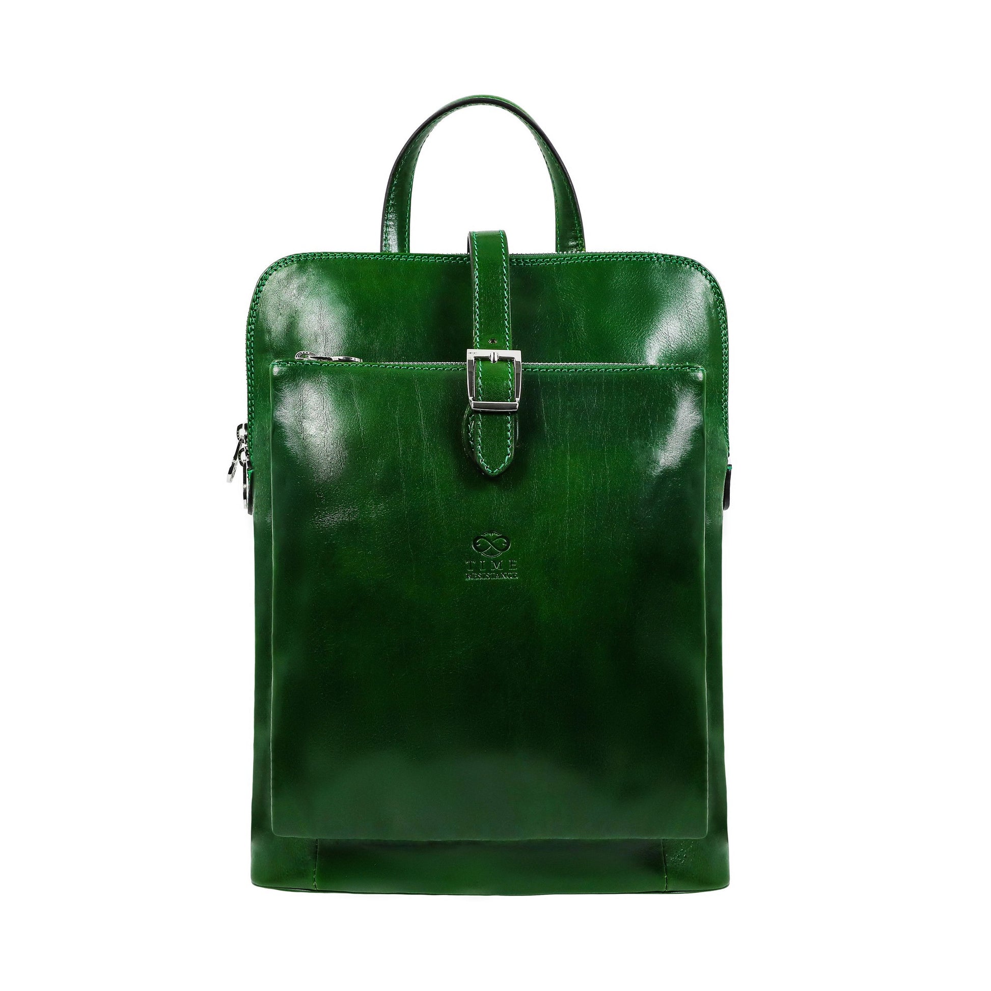 Convertible Leather Backpack Shoulder Bag - Emma Backpack Time Resistance   