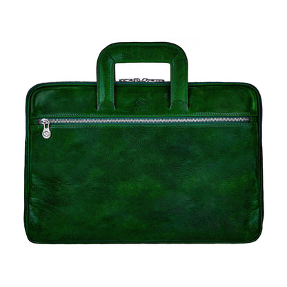Leder Aktentasche Laptop-Tasche - Brave New World