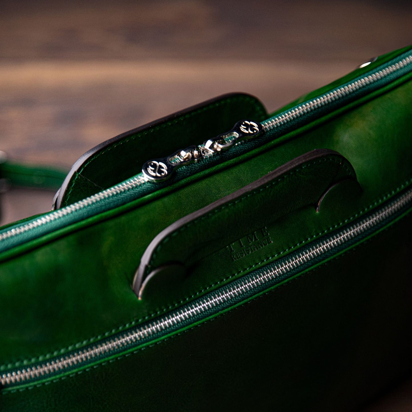 Leder Aktentasche Laptop-Tasche - Brave New World