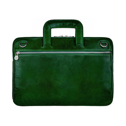 Leder Aktentasche Laptop-Tasche - Brave New World