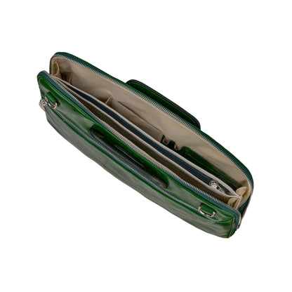 Leder Aktentasche Laptop-Tasche - Brave New World