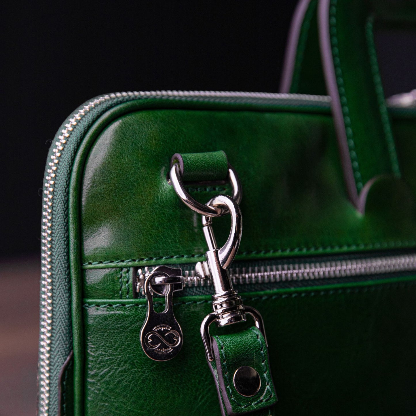 Leder Aktentasche Laptop-Tasche - Brave New World