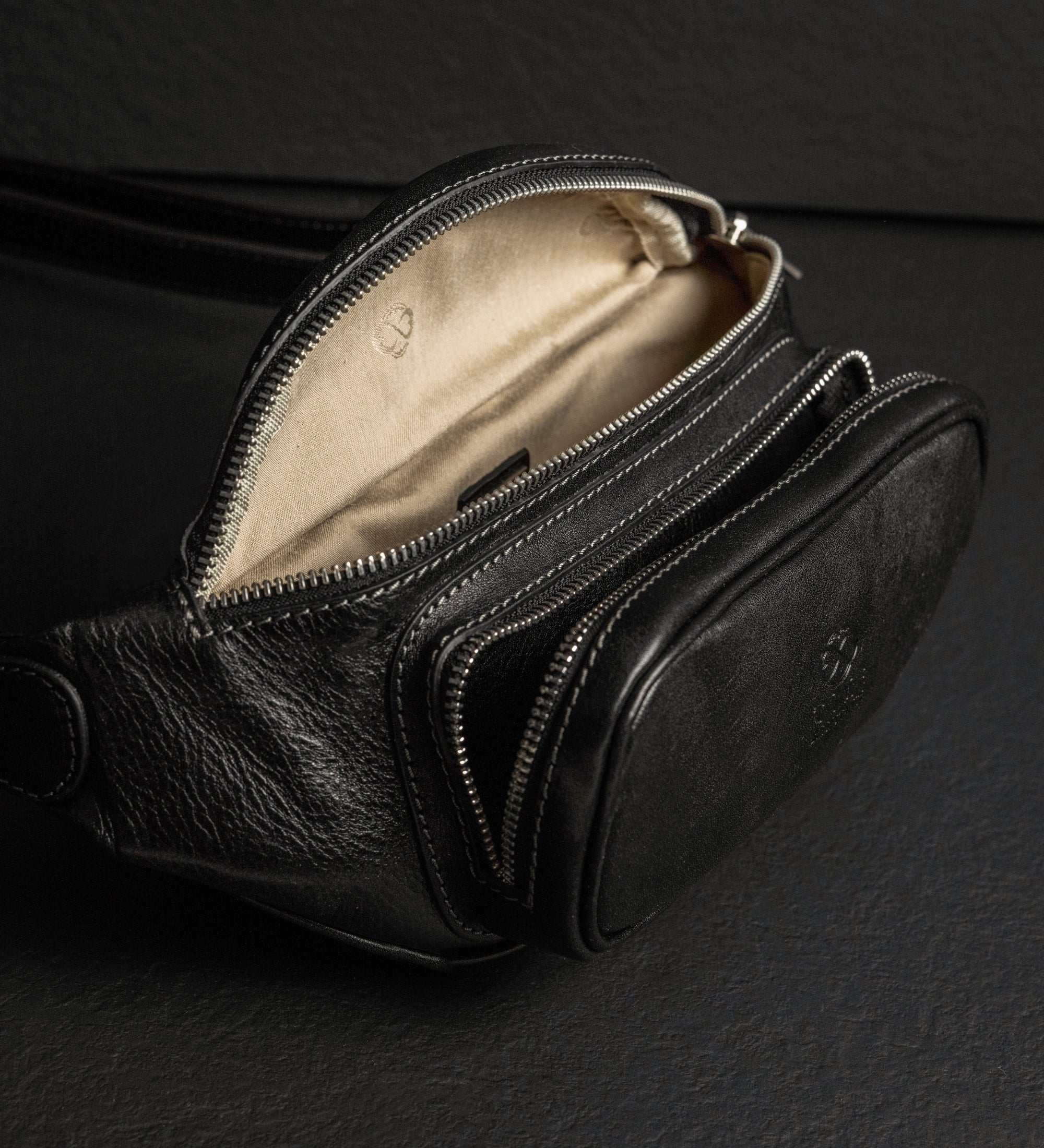 Leather Sling Bag Belly Bag - Independent People