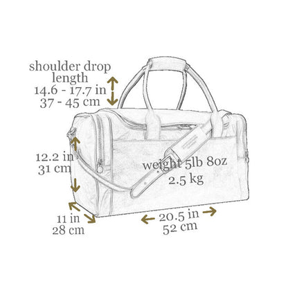 Large Italian Leather Duffel Bag - The Hitchhikers Guide to the Galaxy Duffel Bag Time Resistance   