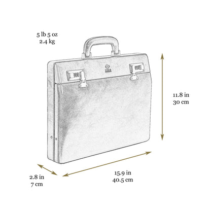 Attaché-case en cuir Porte-documents - The Golden Bowl